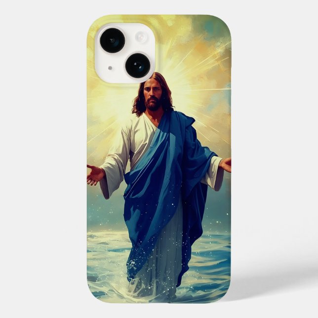 Jesus On Water iPhone / iPad Gehäuse Case-Mate iPhone Hülle (Rückseite)