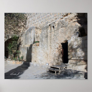 Jesus Open Tomb Israel Canvas Print Poster