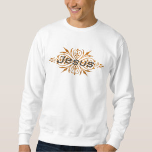 Jesus Ornement2 Cuivre noir. Sweatshirt