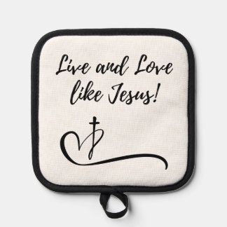 Jesus Oven Mitt und Pot Holder Topflappen
