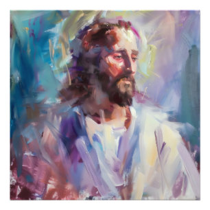 Jesus Pastel Impressionismus Fotodruck