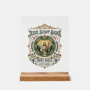 Jesus Pfadfinder Abzeichen Verdienst Abzeichen Jes Acrylschild