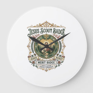Jesus Pfadfinder Abzeichen Verdienst Abzeichen Jes Große Wanduhr