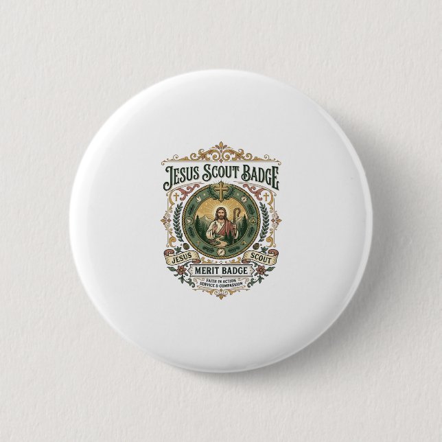 Jesus Pfadfinder Abzeichen Verdienstabzeichen Jesu Button (Vorderseite)
