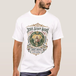 Jesus Pfadfinder Abzeichen Verdienstabzeichen Jesu T-Shirt