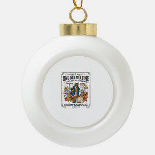 Jesus Pflege alter Eltern Grafik T-Shirt Christi Keramik Kugel-Ornament