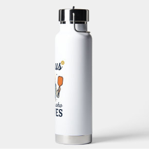 Jesus Pickleball Der, der Serviert Shirt Trinkflasche