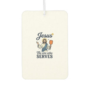 Jesus Pickleball Derjenige, der serviert Hemd Autolufterfrischer
