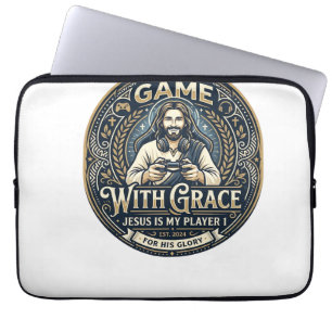 Jesus Pickleball Vintage-Shirt Christliches Grafik Laptopschutzhülle