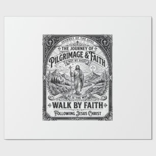 Jesus Pilgerreise Camino Heilige Reise Geschenkpapier