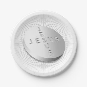 Jesus Pill - Der Glaube beten Hoffnung Gott Christ Pappteller