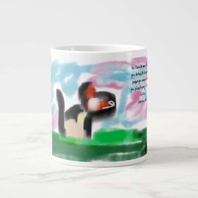 Jesus Plan Jumbo-Tasse (Vorderseite)