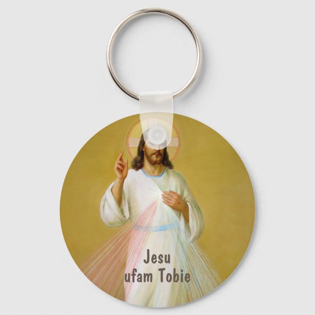 Jesus Polnisches Weihnachtsgeschenk Schlüsselanhänger (Vorderseite)