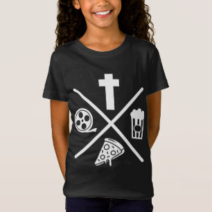 Jesus Popcorn Pizza Movies Christlich Snack Food G T-Shirt