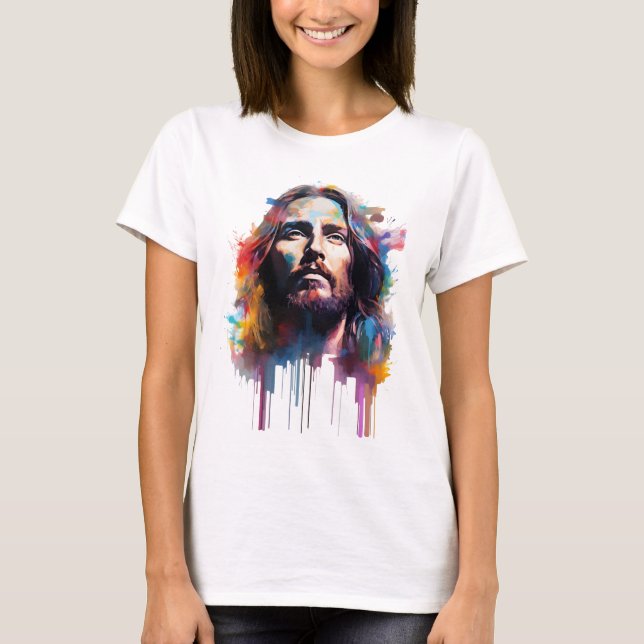 Jesus Portrait T Shirt (Vorderseite)