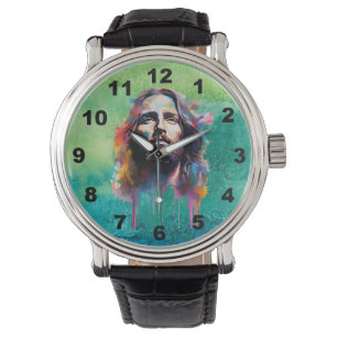 Jesus Portrait Watch Armbanduhr
