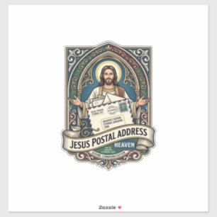 Jesus Postanschrift Himmel Jesus Postanschrift H Aufkleber