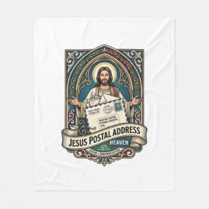 Jesus Postanschrift Himmel Jesus Postanschrift H Fleecedecke