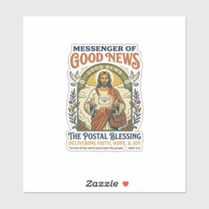 Jesus Postbote Lieferung Shirt Glaube Basiertes De Aufkleber