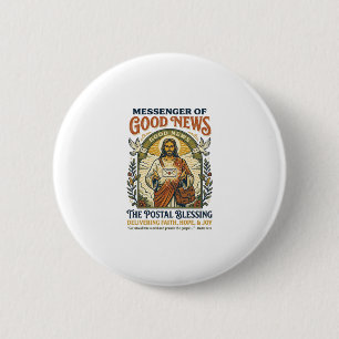Jesus Postbote Lieferung Shirt Glaube Basiertes De Button