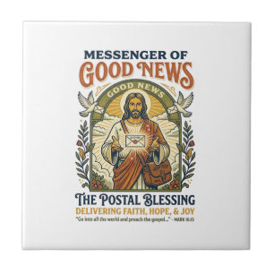 Jesus Postbote Lieferung Shirt Glaube Basiertes De Fliese
