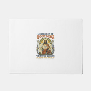 Jesus Postbote Lieferung Shirt Glaube Basiertes De Fußmatte