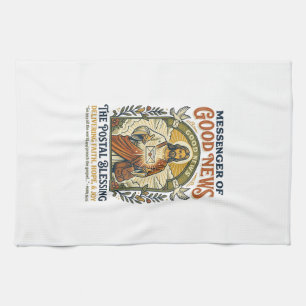 Jesus Postbote Lieferung Shirt Glaube Basiertes De Geschirrtuch