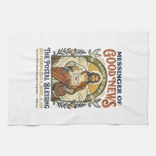 Jesus Postbote Lieferung Shirt Glaube Basiertes De Geschirrtuch