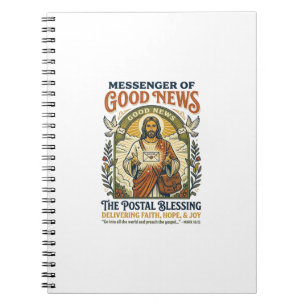 Jesus Postbote Lieferung Shirt Glaube Basiertes De Notizblock