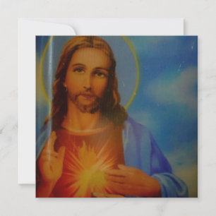 Jesus Postcard Feiertagskarte
