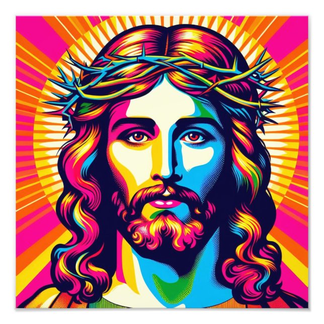 Jesus Poster! Fotodruck (Vorne)