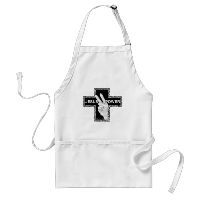 Jesus-Power-Christenschürze Schürze (Vorne)
