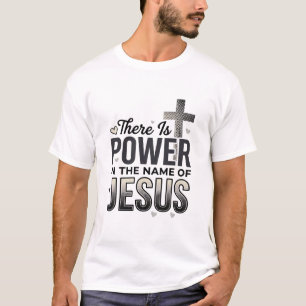 Jesus Power Religiöses Vintage-Typografie-Shirt T-Shirt