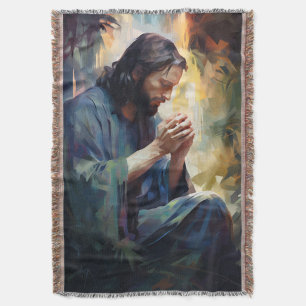 Jesus Prahlt Throw Blanket Decke