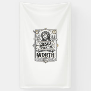 Jesus-Preisschild Wert Jesus-Preisschild Wert Chri Banner