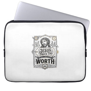 Jesus-Preisschild Wert Jesus-Preisschild Wert Chri Laptopschutzhülle