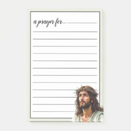 Jesus Profile Crown of Thorns War Room Prayer Post-it Klebezettel
