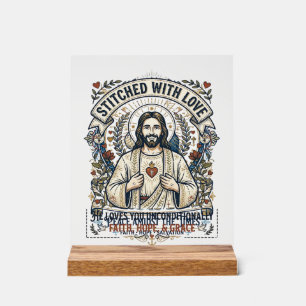 Jesus Prophezeiung Eschatologie Vintage-Shirt Chri Acrylschild
