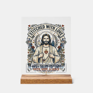 Jesus Prophezeiung Eschatologie Vintage-Shirt Chri Acrylschild