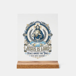 Jesus Prophezeiung Eschatologie Vintage-Shirt Chri Acrylschild