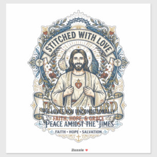 Jesus Prophezeiung Eschatologie Vintage-Shirt Chri Aufkleber