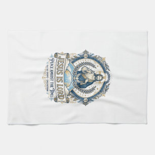 Jesus Prophezeiung Eschatologie Vintage-Shirt Chri Geschirrtuch