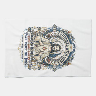 Jesus Prophezeiung Eschatologie Vintage-Shirt Chri Geschirrtuch