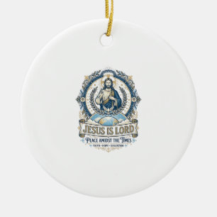 Jesus Prophezeiung Eschatologie Vintage-Shirt Chri Keramik Ornament
