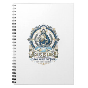 Jesus Prophezeiung Eschatologie Vintage-Shirt Chri Notizblock