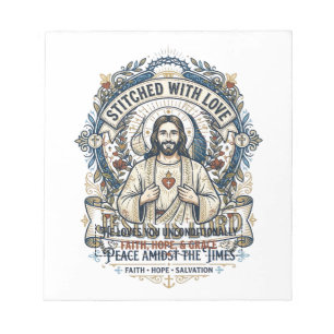 Jesus Prophezeiung Eschatologie Vintage-Shirt Chri Notizblock