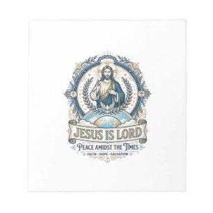 Jesus Prophezeiung Eschatologie Vintage-Shirt Chri Notizblock