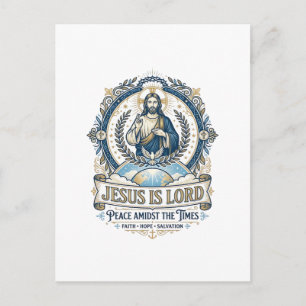 Jesus Prophezeiung Eschatologie Vintage-Shirt Chri Postkarte