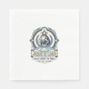 Jesus Prophezeiung Eschatologie Vintage-Shirt Chri Serviette