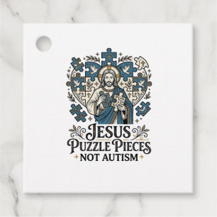 Jesus-Puzzleteile Nicht Autismus Jesus-Puzzleteile Geschenkanhänger